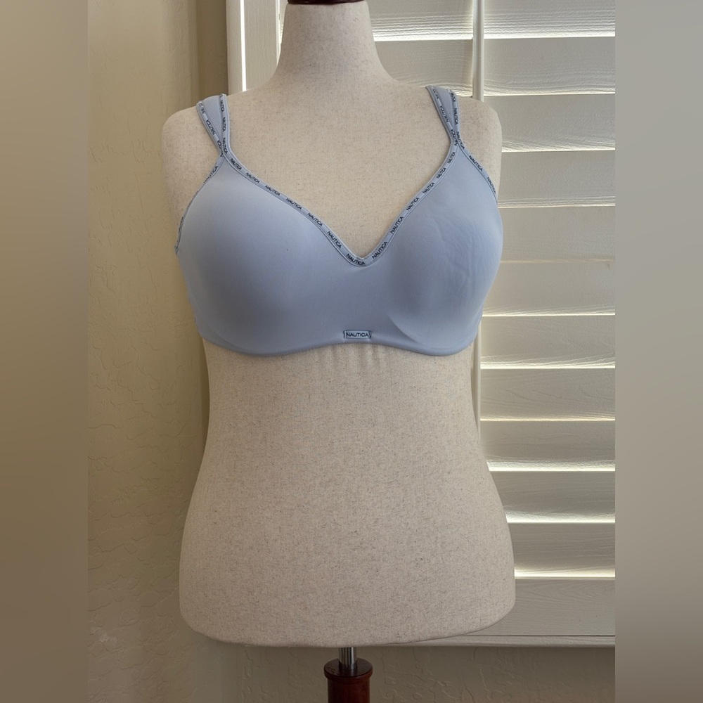 Nautica Full Coverage Bra Set of 3 Blue Black Beige 2783-70 Women’s Size 38DD - Picture 2 of 10